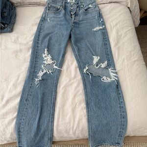 Agolde 90s Mid Rise Straight Leg Jeans